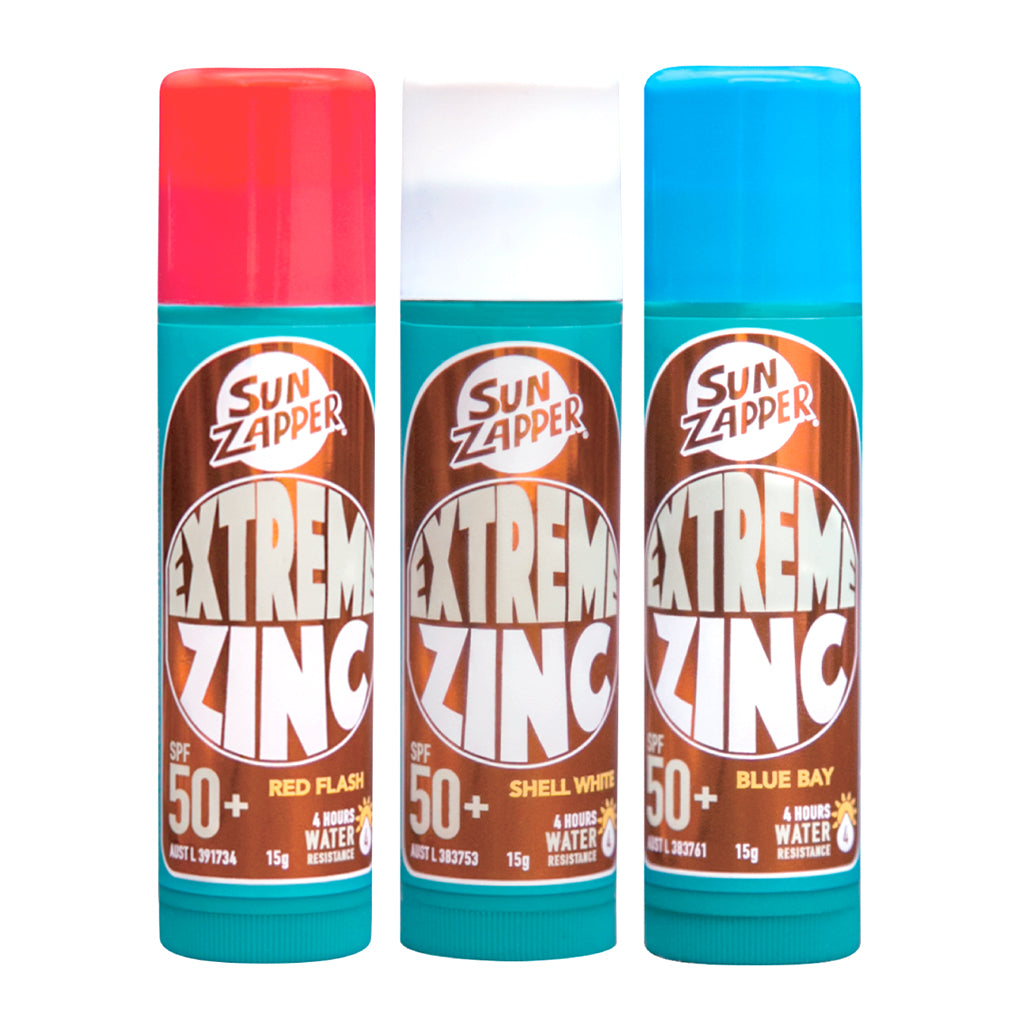 Extreme Zinc Stick SPF50+ Triple pack Rood/Wit/Blauw