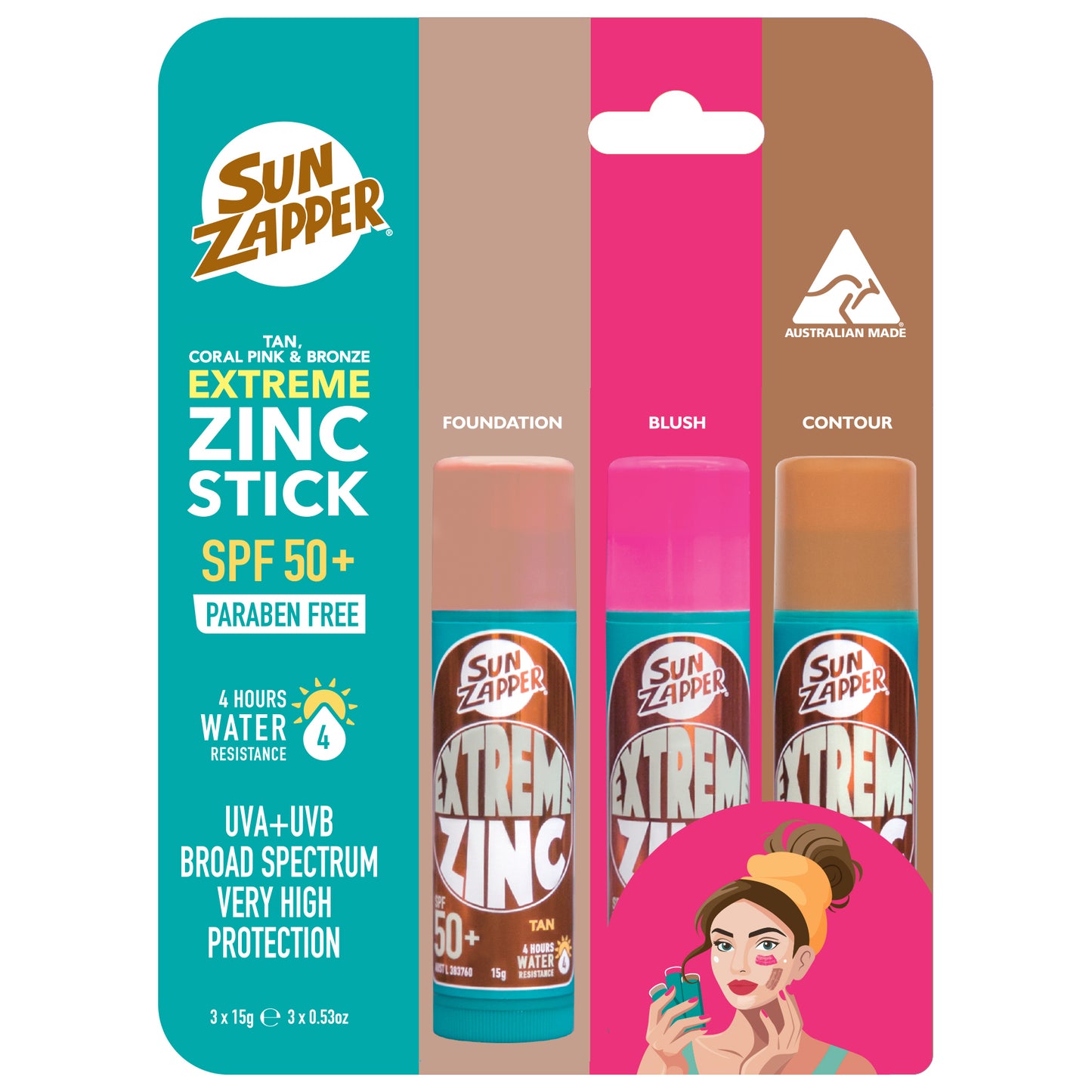 Extreme Zinc Stick SPF50+ Beauty pack