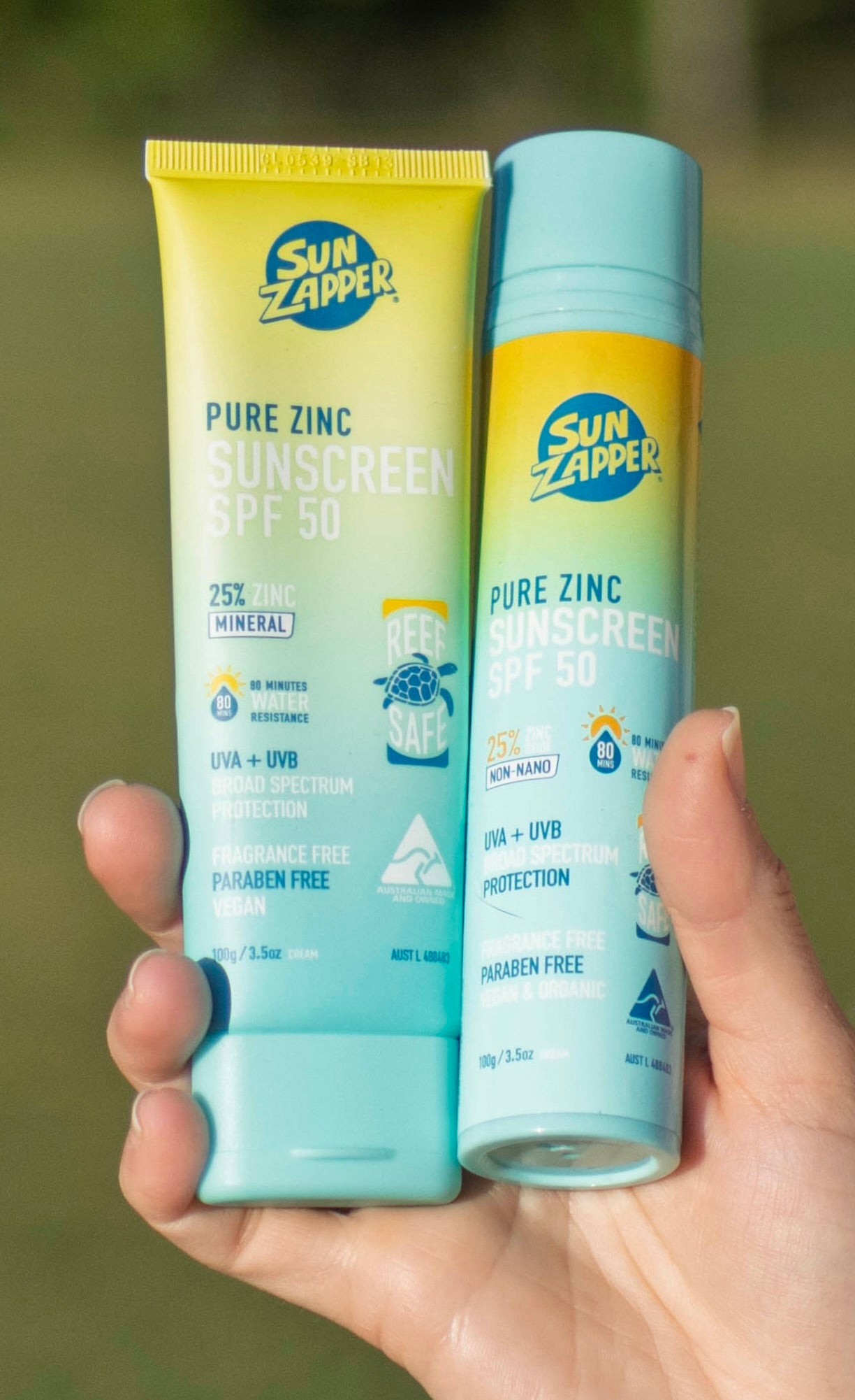 Pure Zinc zonnecrème SPF50 100g (pomp of tube)
