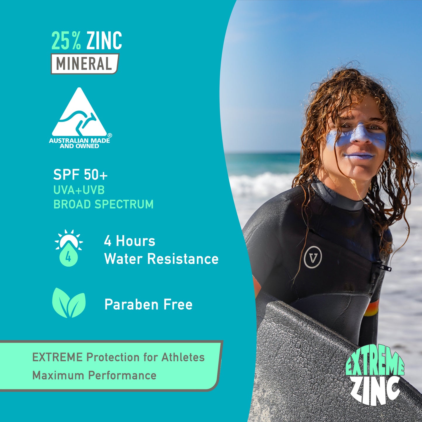Extreme Zinc Stick SPF50+ 15g (zink stick, 10 kleuren)