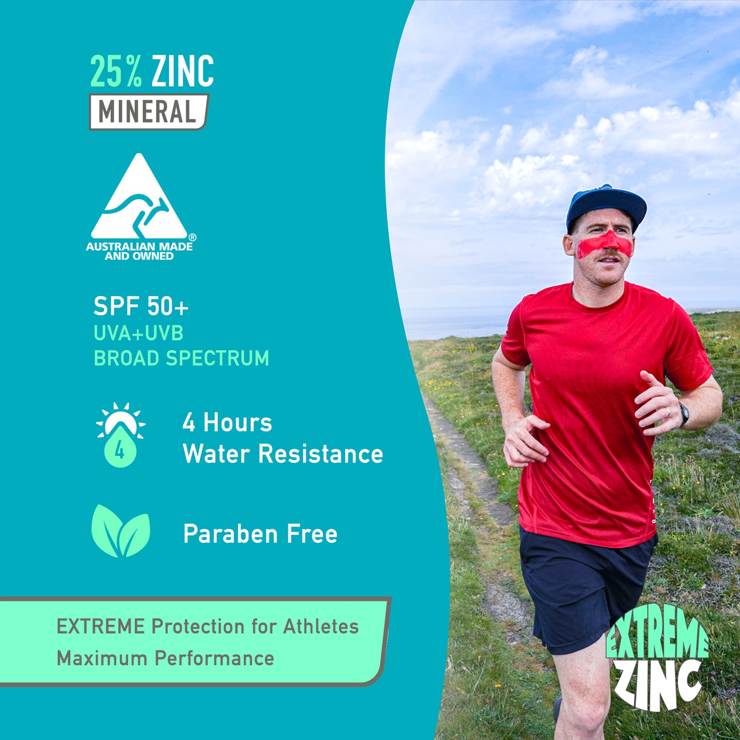 Extreme Zinc Stick SPF50+ Triple pack Rood/Wit/Blauw